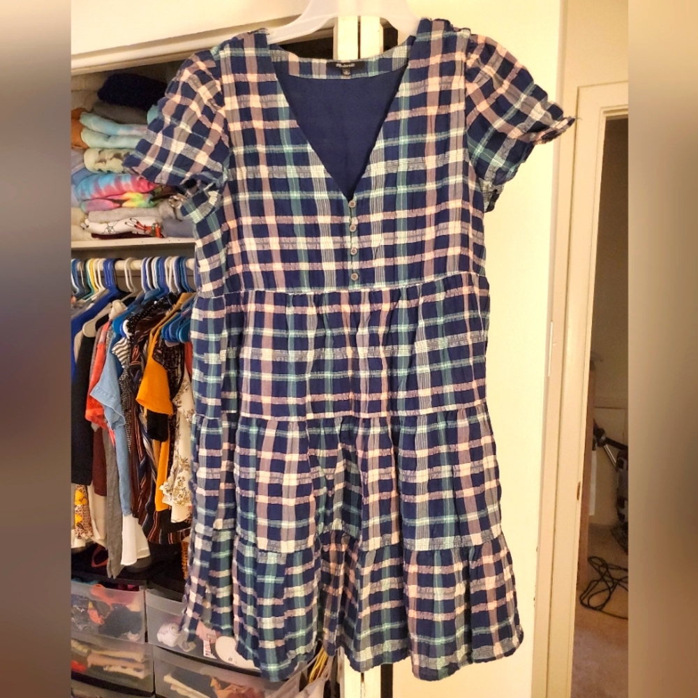Madewell baby doll dress small